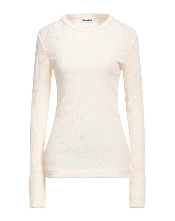 ジル・サンダー レディース トップス ティーシャツ JIL SANDER Ivory 象牙色 トップス-Tシャツ・カットソー