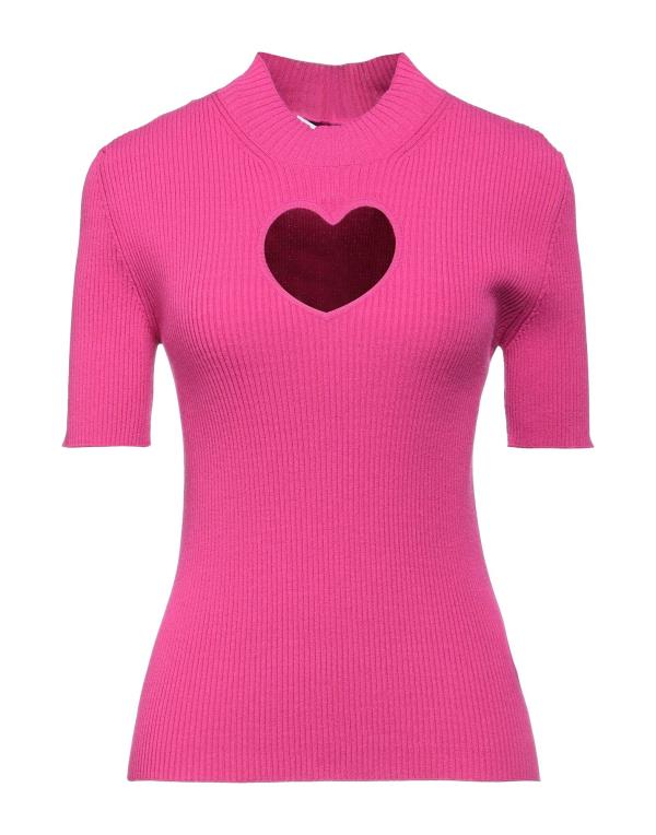 WEB限定カラー エムエスジイエム レディース ニット セーター アウター Turtleneck Magenta