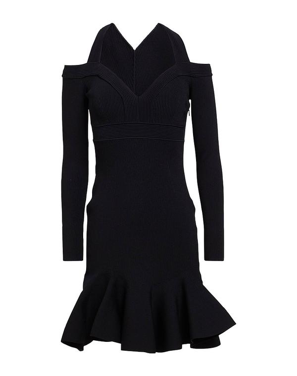 マックイーン レディース ドレス MCQUEEN ミニワンピース・ドレス Black ブラック 155,900円