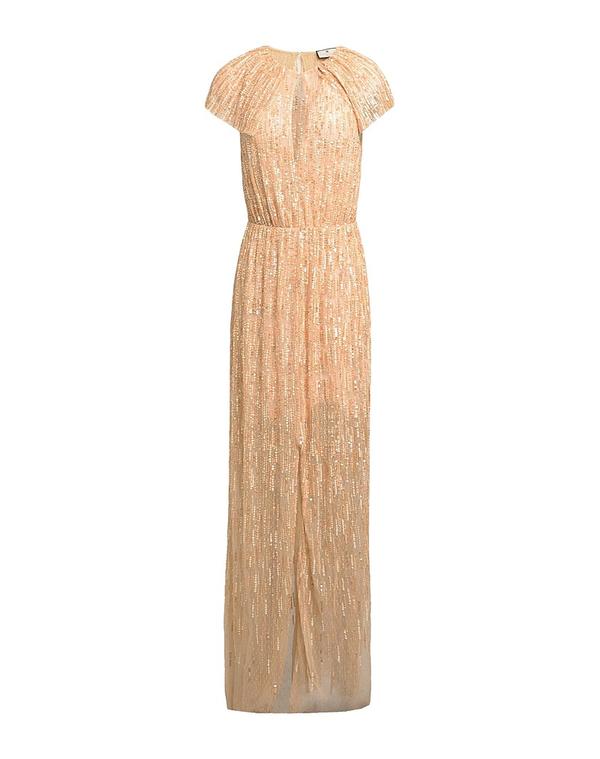 エリザベッタフランキ レディース ドレス ELISABETTA FRANCHI スパンコールドレス Beige ベージュ