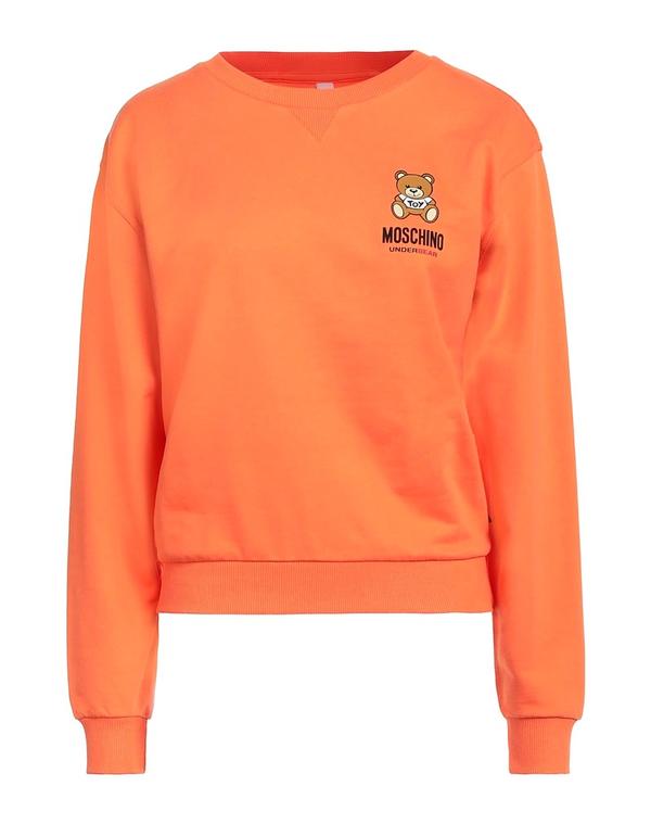 モスキーノ レディース トップスウェットシャツ MOSCHINO 流汗 Mandarin Orange オレンジ色