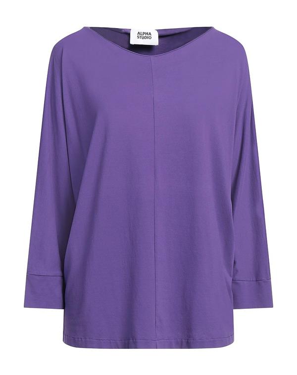 アルファス テューディオ レディース トップス ティーシャツ ALPHA STUDIO Mauve