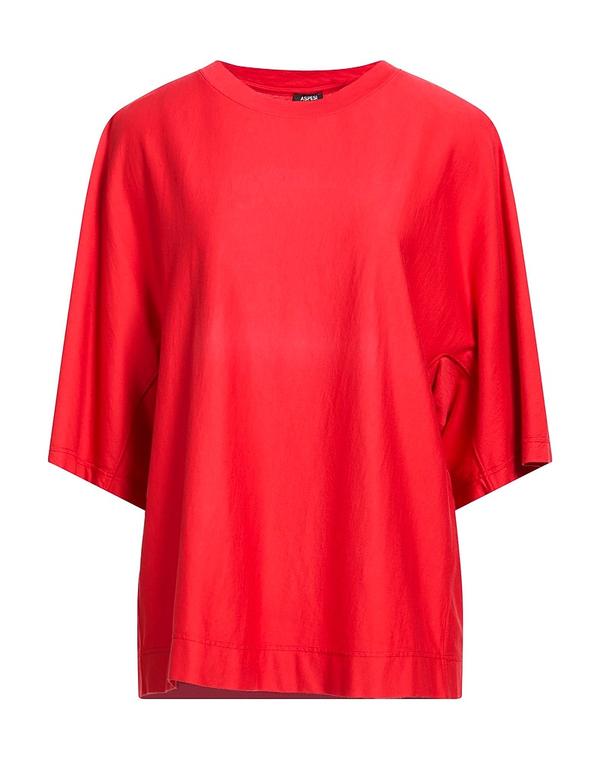 アスペジ レディース トップス ティーシャツ ASPESI Tomato Red 赤いこと