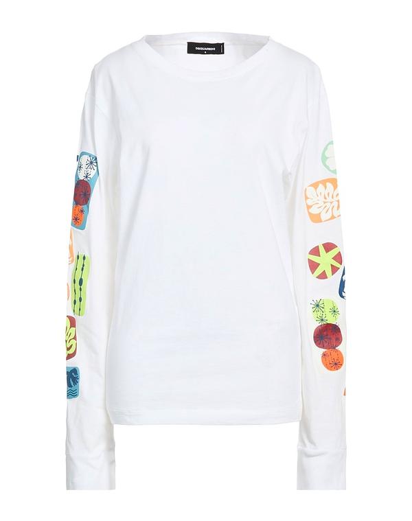 ディースクエアード レディース トップス ティーシャツ DSQUARED2 White 白いこと