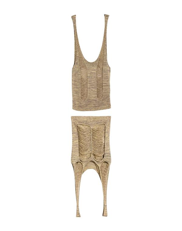 リックオウエンス レディース トップス プルオーバー RICK OWENS Gold ゴールド