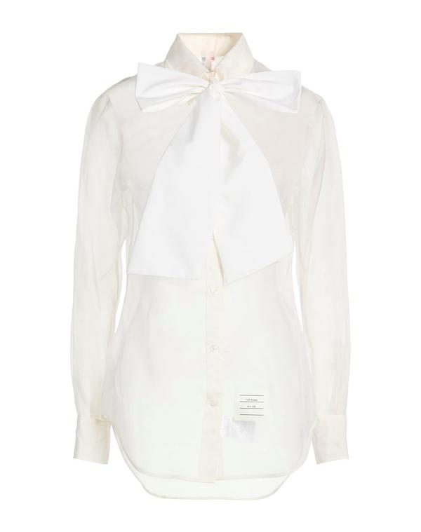 トム赤銅色 レディース トップス プルオーバー THOM BROWNE \u0026 Ivory 象牙色