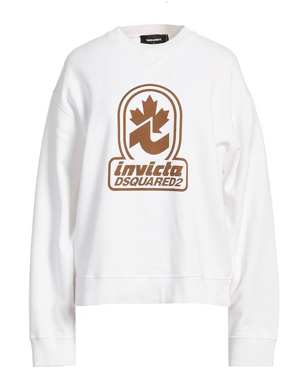 ディースクエアード レディース アウター パーカー・スウェット DSQUARED2 White 白いこと