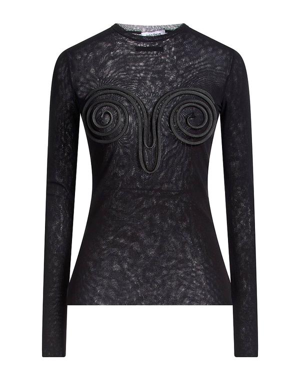 ジャン極点 ゴルチエ レディース トップス プルオーバー JEAN PAUL GAULTIER Black 黒いこと