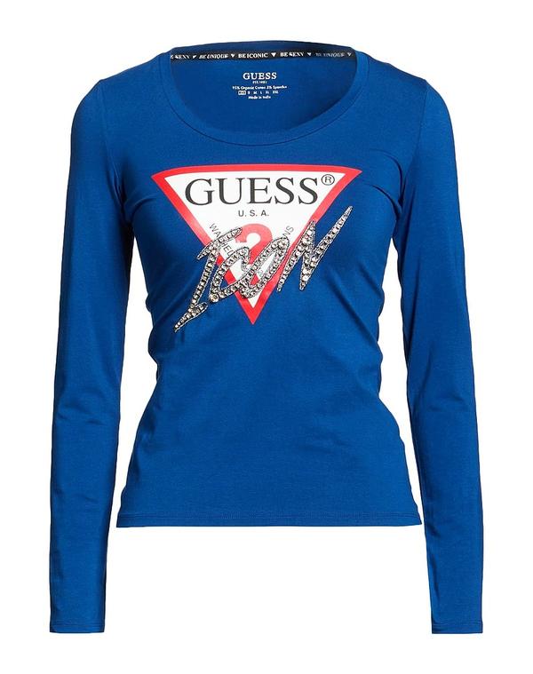 ゲス レディース トップス プルオーバー GUESS Blue 青み