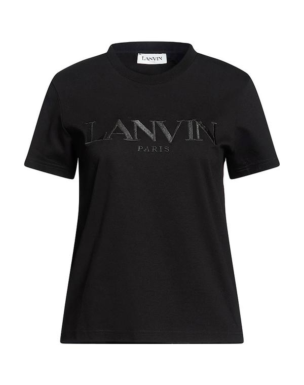 ランバン レディース トップス ティーシャツ LANVIN Black 黒いこと