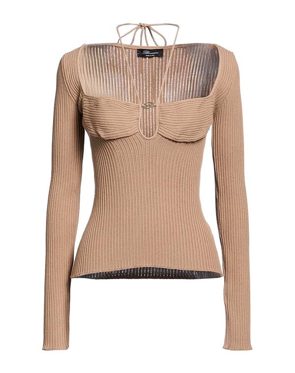 ブルマリン レディース トップス プルオーバー ティーシャツ BLUMARINE Khaki カーキ