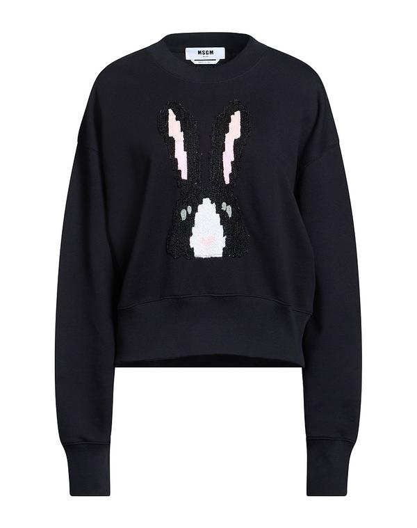 エムエスジイエム レディース アウター パーカー・スウェット MSGM Black 黒いこと