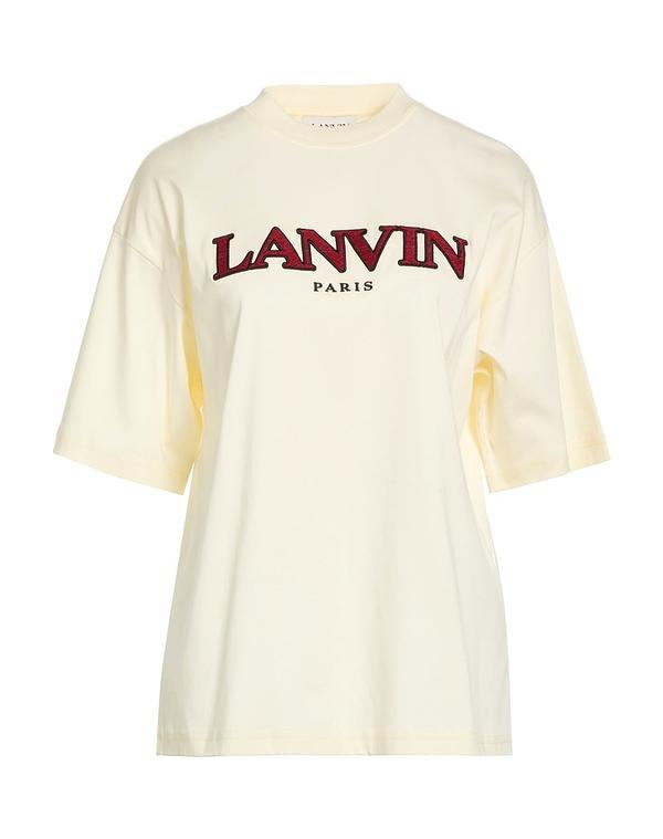 ランバン レディース トップス ティーシャツ LANVIN Off White 象牙色