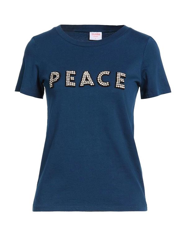 サンシックスティーエイト レディース トップス プルオーバー SUN 68 Navy 米国海軍
