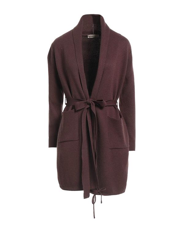 カシミヤ相手 レディース アウター ジレー CASHMERE COMPANY Brown 赤銅色