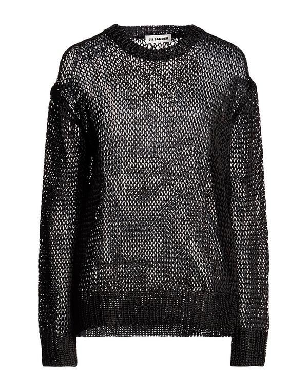 ジル・サンダー レディース トップス プルオーバー ティーシャツ JIL SANDER Black 黒いこと