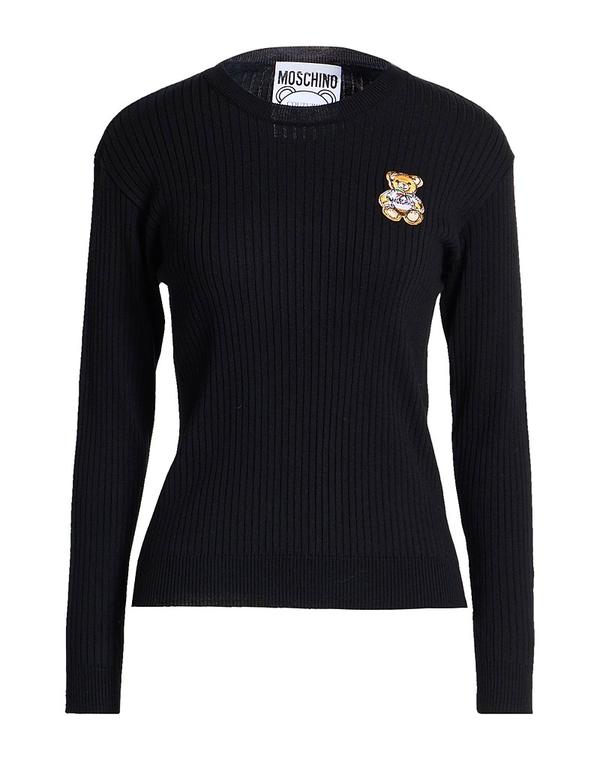 モスキーノ レディース トップス プルオーバー ティーシャツ MOSCHINO Black 黒いこと