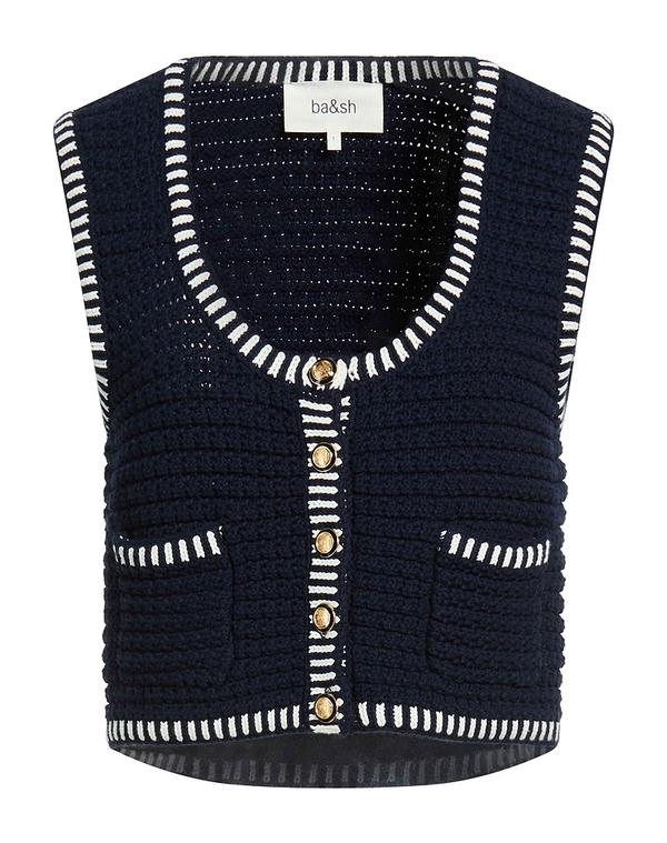 バッシュ レディース トップス プルオーバー 編み物より良い BA\u0026SH Midnight Blue 青色