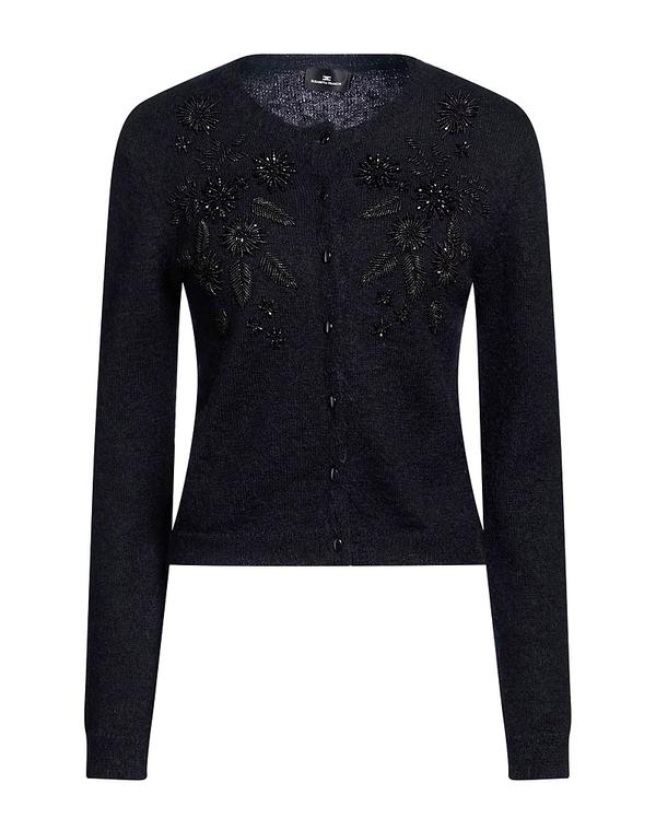 エリザベッタフランキ レディース アウター ジレー ELISABETTA FRANCHI Black 黒いこと
