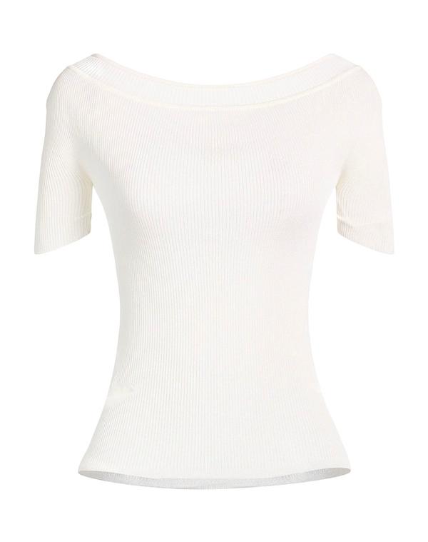 紙凧 レディース トップス プルオーバー ティーシャツ KHAITE Off White 象牙色