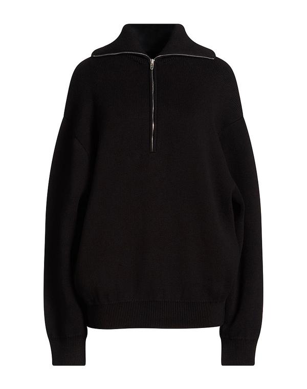 バレンシアガ レディース アウター ジレー ジッパー付き添い人編み物 BALENCIAGA Black 黒いこと