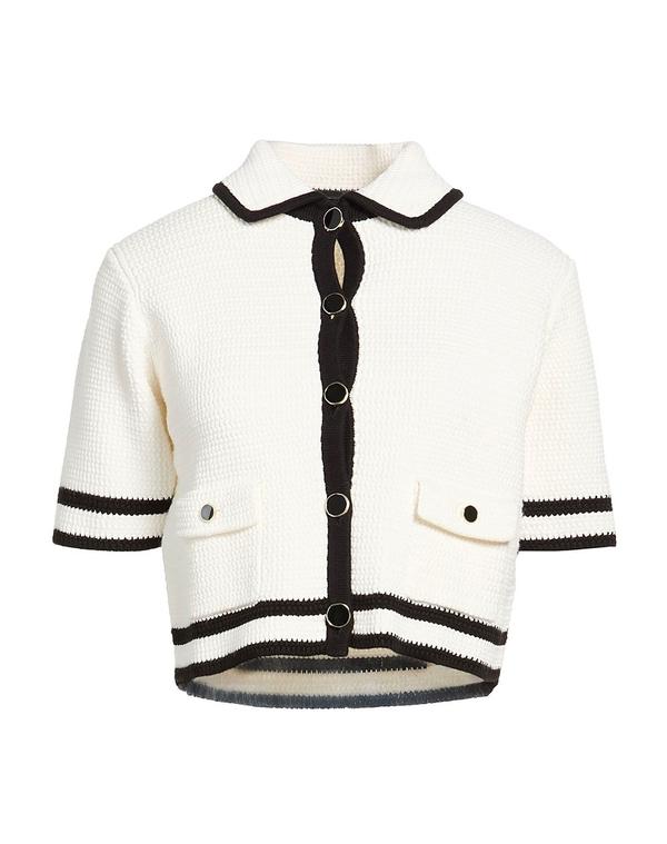 ニナリッチ レディース アウター ジレー NINA RICCI White 白いこと
