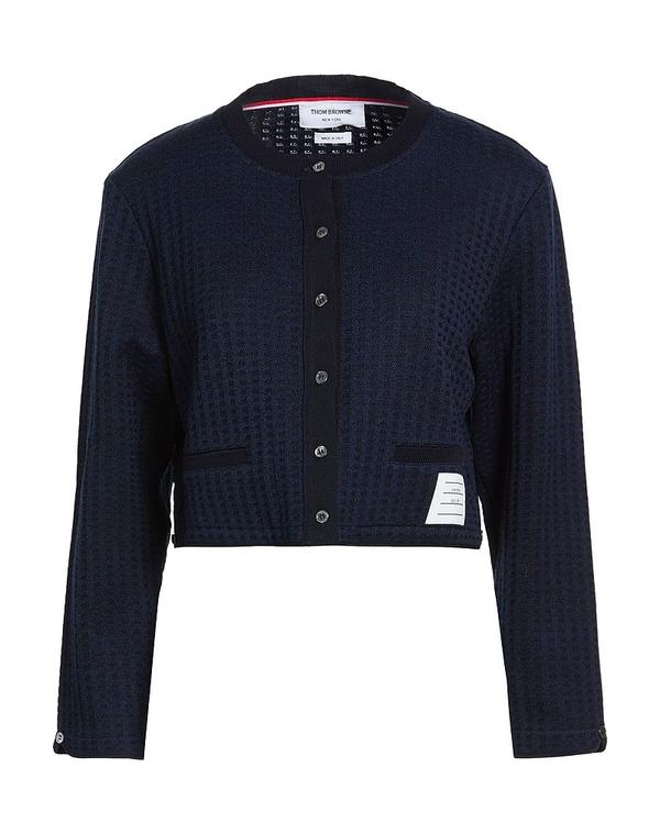 トム赤銅色 レディース アウター ジレー THOM BROWNE Navy 米国海軍