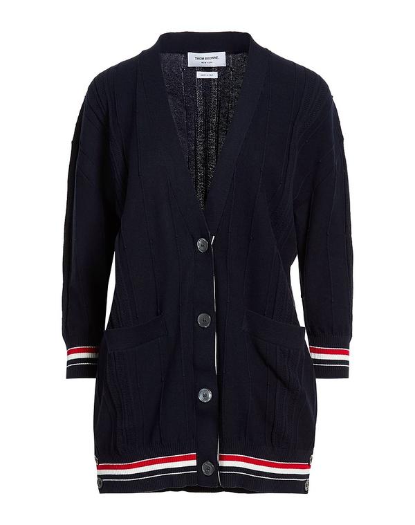 トム赤銅色 レディース アウター ジレー THOM BROWNE Navy 米国海軍