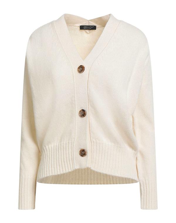 アラゴナ レディース ニット カーディガン ARAGONA カーディガン Off-White オフホワイト