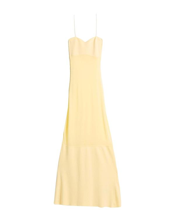 ジャクエムス レディース お召しもの JACQUEMUS ロング衣裳・お召しもの Pastel Yellow 黄み レディースファッション-ワンピース