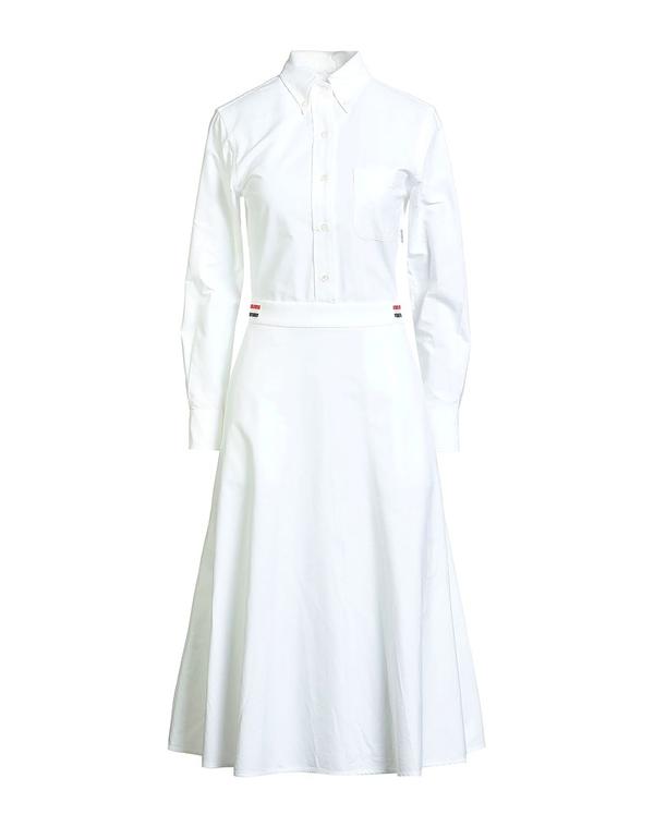 トムブラウン レディース ドレス ミディ丈ワンピース THOM BROWNE ひざ丈ワンピース White ホワイト 106,040円