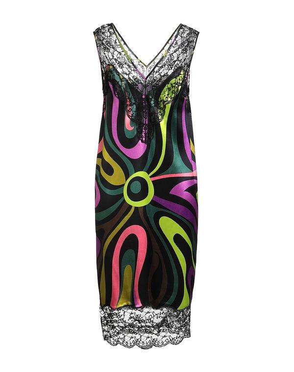 プッチ レディース ドレス ミディ丈ワンピース PUCCI ひざ丈ワンピース Black ブラック