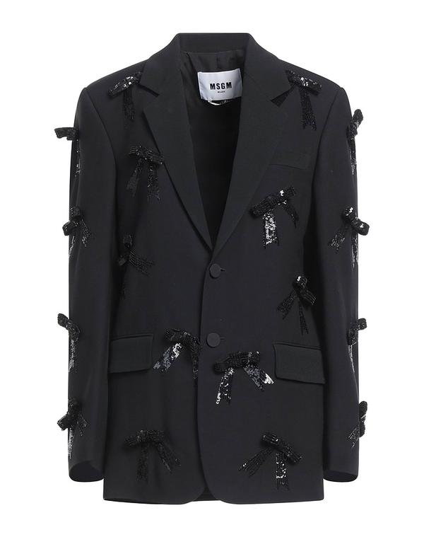 エムエスジイエム レディースーツ ブレザー MSGM テーラードジャケット Black ブラック