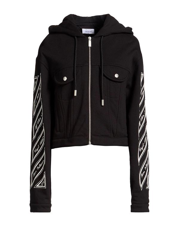 オフ-白いこと レディース アウター 上衣・上衣 OFF-WHITE Black 黒いこと