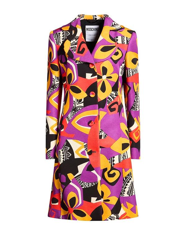 モスキーノ レディース アウター 厚地の外套 MOSCHINO Purple パープル
