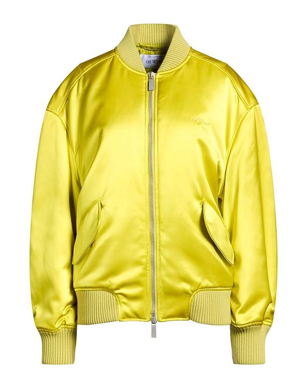 オフ-白いこと レディース アウター 上衣・上衣 OFF-WHITE Lime Green 菩提樹