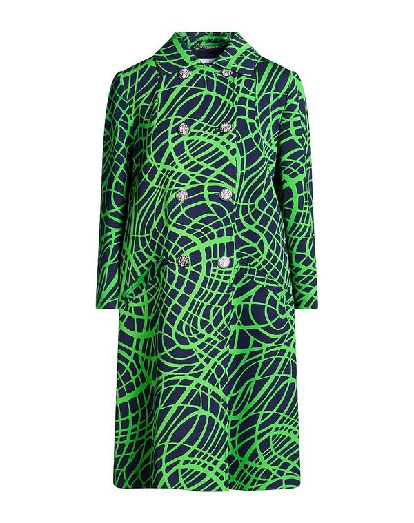 モスキーノ レディース アウター 厚地の外套 MOSCHINO Green 緑であること
