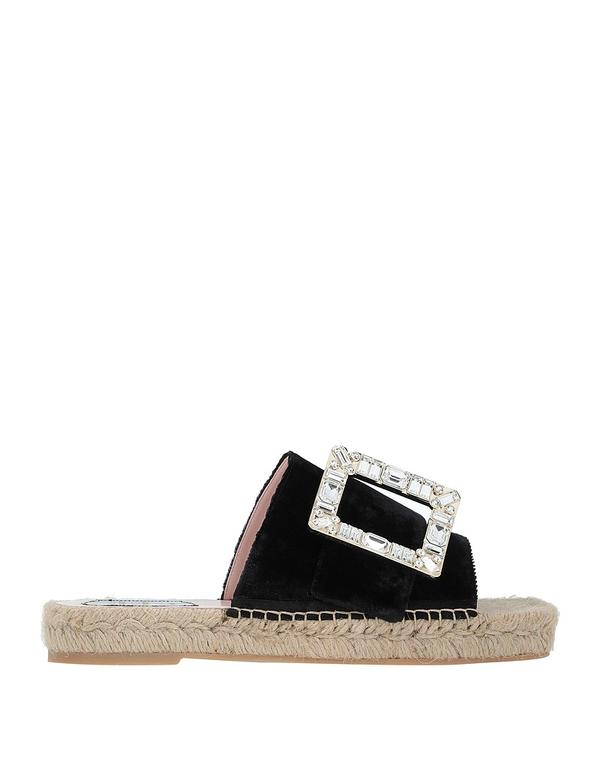 ロジェ・ヴィヴィエ レディース シューズ スリッポン・ローファー エスパドリーユ ROGER VIVIER Black 黒いこと