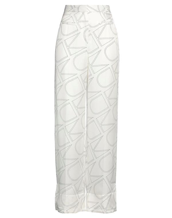カルバンクライン レディース ボトムス カジュアルパンツ クラシックパンツ CALVIN KLEIN White ホワイト｜ReVida 店 13,476円