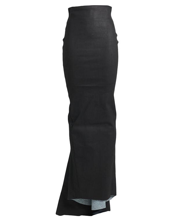 リックオウエンス レディース 下つ方スコート RICK OWENS Black 黒いこと