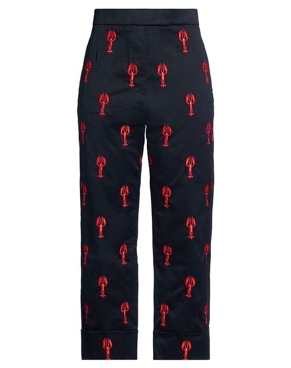 トム赤銅色 レディース ボトムス 心地よいズボン下 THOM BROWNE Midnight Blue 青碧