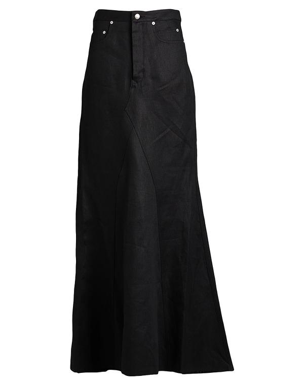 リックオウエンス レディース 下つ方スコート RICK OWENS Black 黒いこと