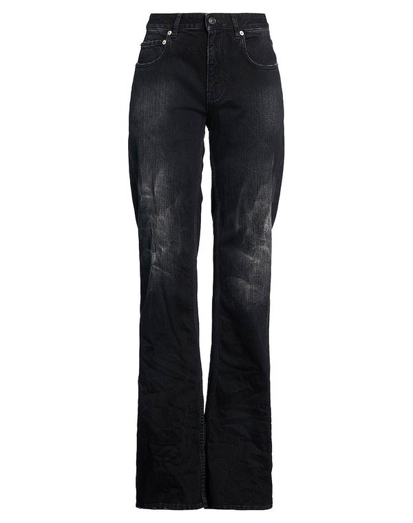 バレンシアガ レディース ボトムス ジーンズズボン下 太陽フレア\u0026ワイドレッグ BALENCIAGA \u0026 Black 黒いこと