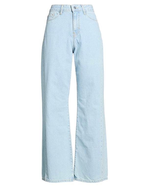 長い巻き毛 ラガーフェルド レディース ボトムス ジーンズズボン下 デニム KARLAGERFELD Blue 青碧