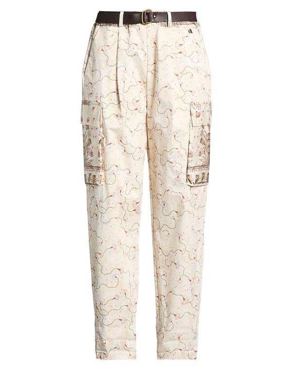 ディキシー レディース ボトムス 心地好いズボン下 カーゴパンツ DIXIE Off White 象牙色