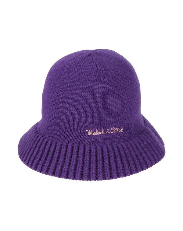 毛糸 分限者 レディース 付属品 かぶり笠 WOOLRICH Purple パープル