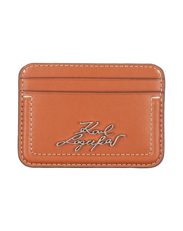 長い巻き毛 ラガーフェルド レディース 付属品 紙入れ 歌留多入れもの KARLAGERFELD Brown 赤銅色
