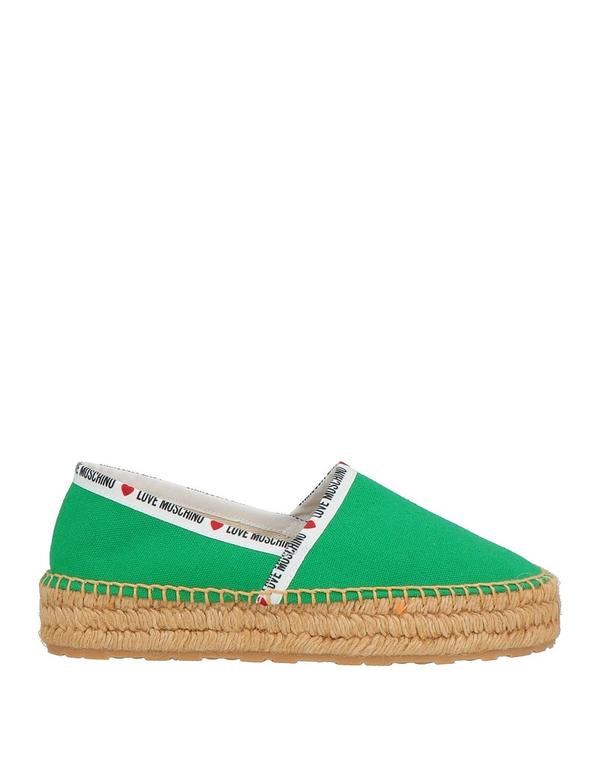 優しいこと モスキーノ レディース シューズ スリッポン・ローファー エスパドリーユ LOVE MOSCHINO Green 緑であること