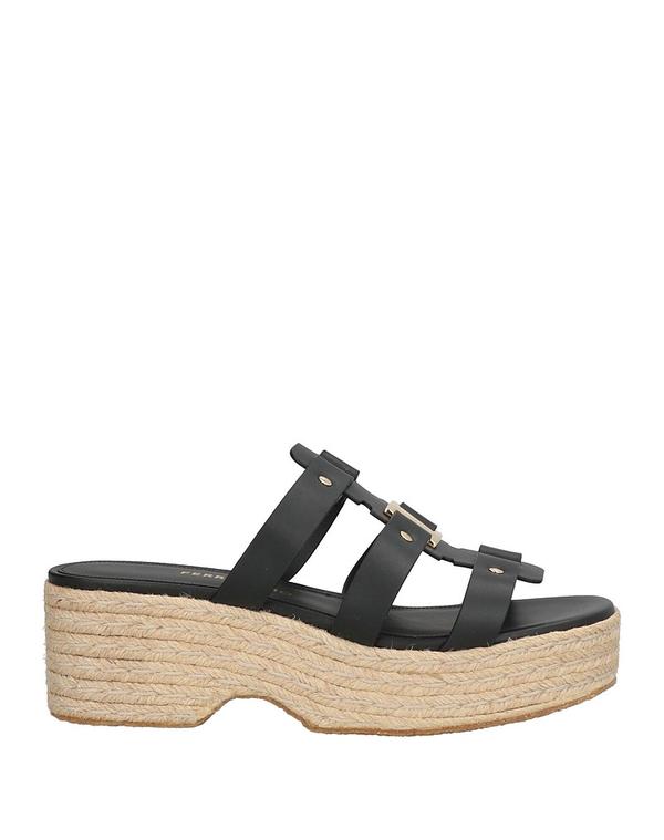 フェラガモ レディース シューズ スリッポン・ローファー エスパドリーユ FERRAGAMO Black 黒いこと