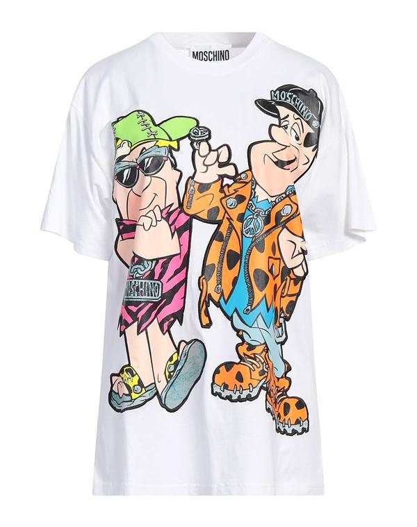 モスキーノ レディース トップス Tシャツ MOSCHINO Ｔシャツ White ホワイト